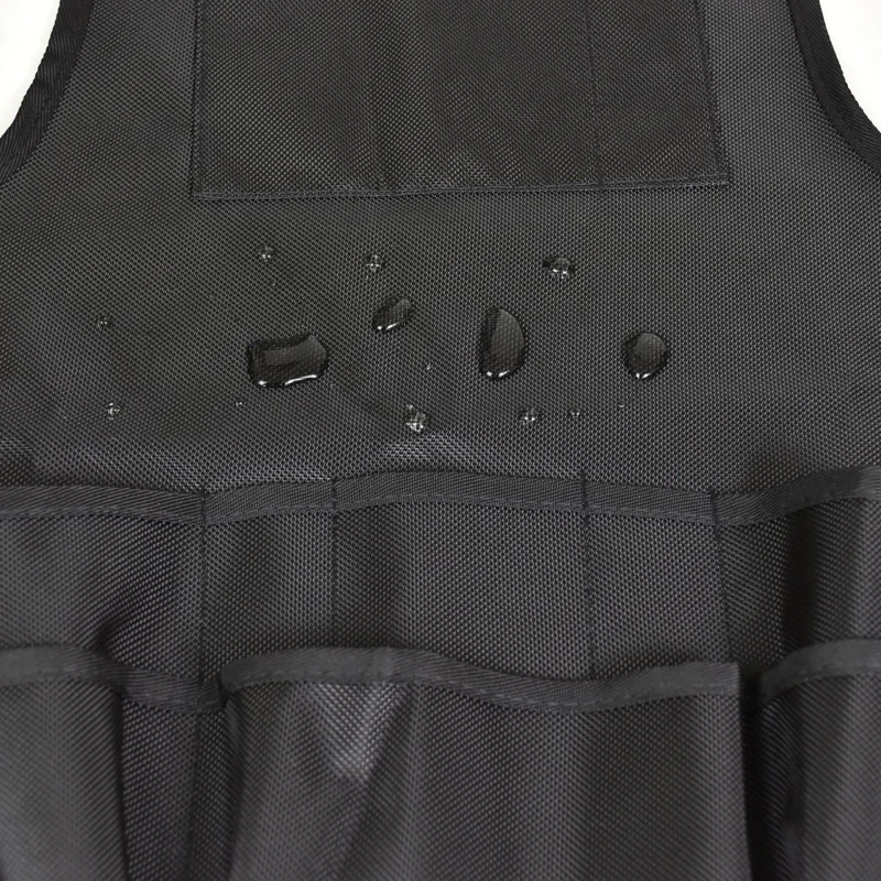 Delantal trabajo resistente tela Oxford con múltiples bolsillos, herramienta ajustable, regalo para carpintero