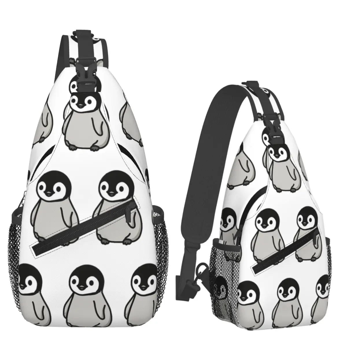

Baby Penguin Chest Bag Men Sling Crossbody Backpack Chest Bag Traveling Hiking Daypack Shoulder Bag