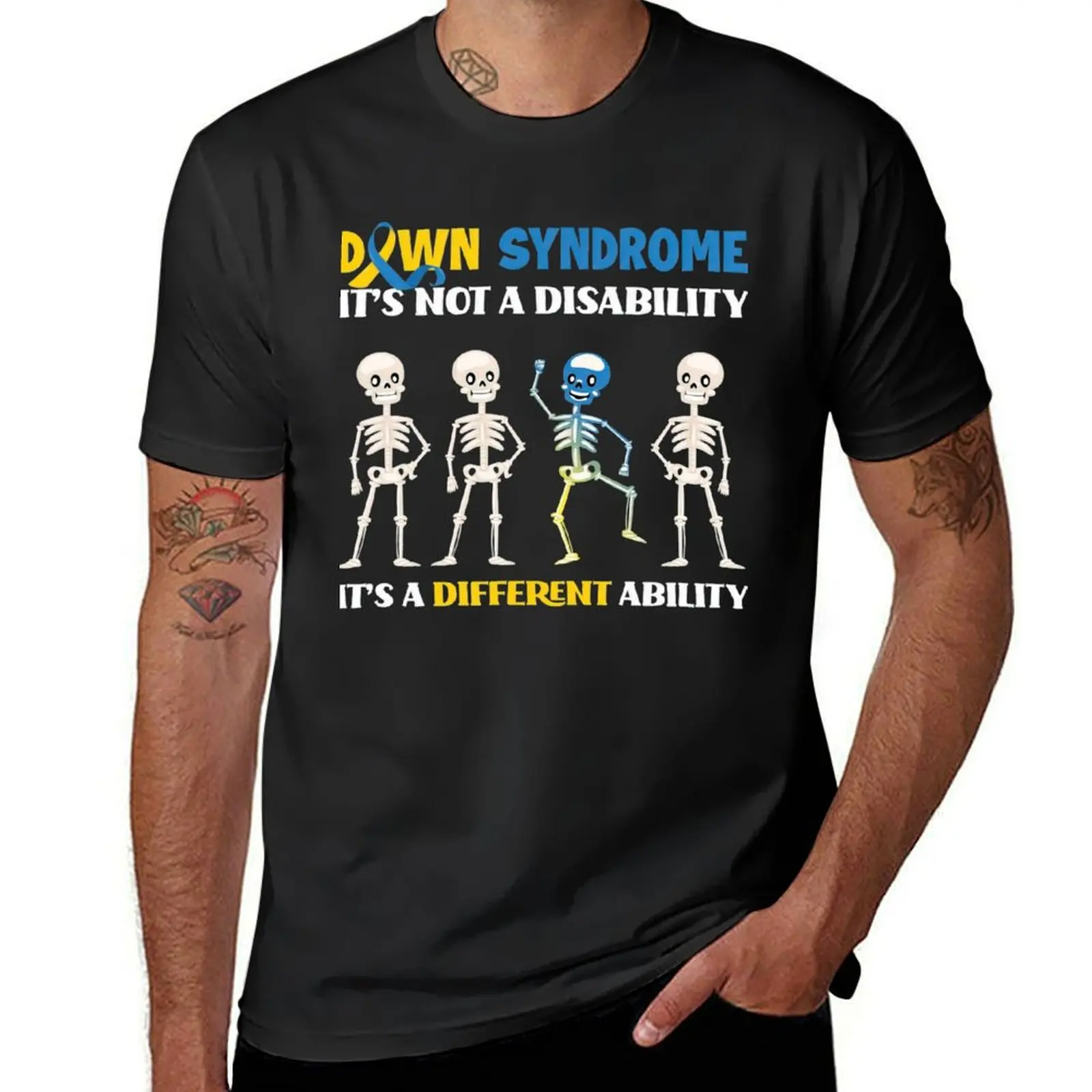 

Down SyndromeDown Syndrome Not A Disability Trisomy 21 T21 T-Shirt customizeds plain Aesthetic clothing for a boy Men's t-shirt