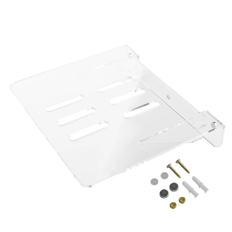 Acrylic Wall Mount Holder for Router for Smart WiFi Router Media Players Cable Box Simple Installation