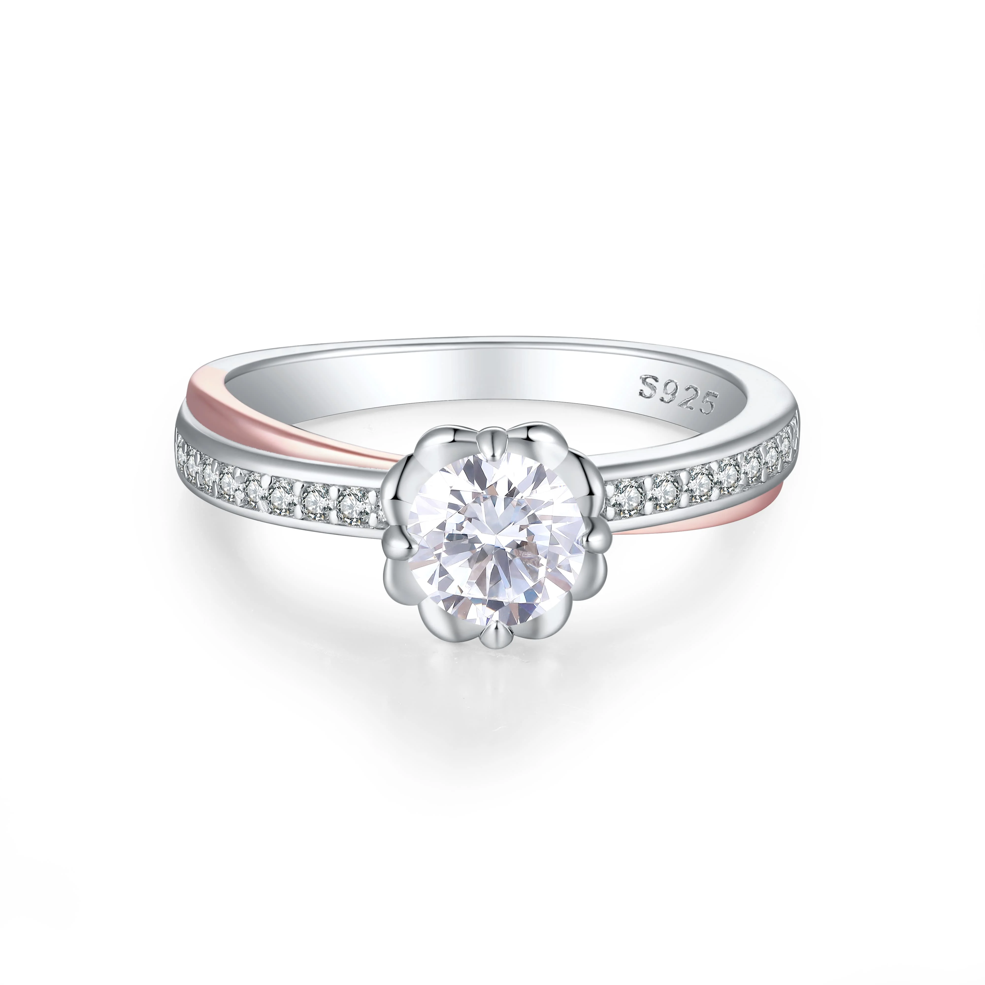 

Wholesale Luxury Rings for Women Rose Gold and Silver Fine Jewelry Stylish Sterling Silver Rings for Weddings and Fashion