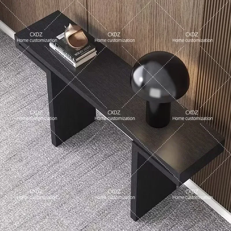 Modern Luxury Entryway Console Table Narrow Hallway Sofa Table Against Wall Living Room Decorative Storage Rack for Home