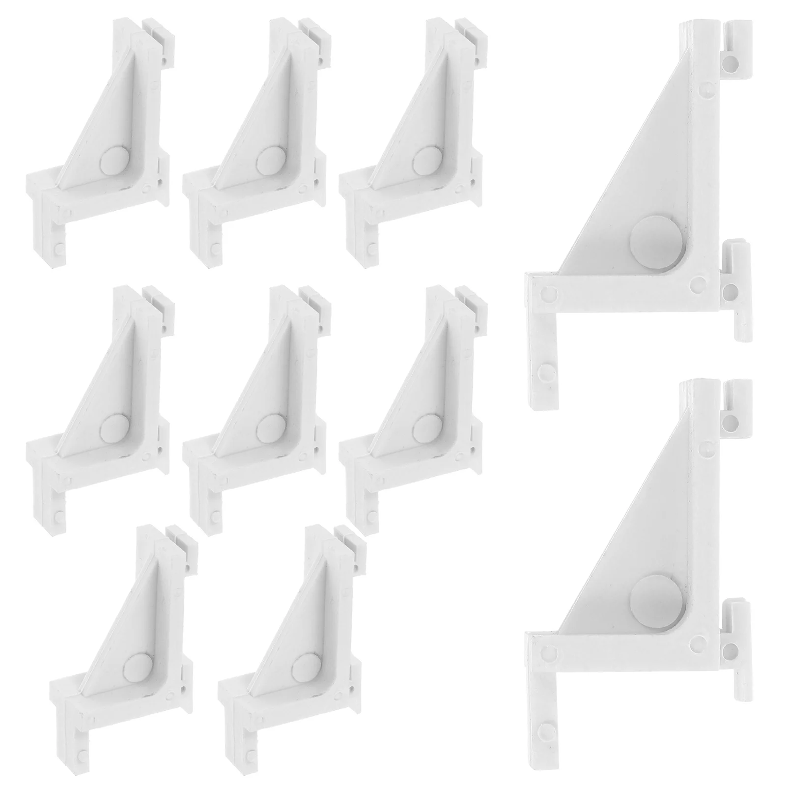 

10 Pcs Freezer Shelf Support Clamps Plastic Hooks Fridge Clips Refrigerator Storage Bracket