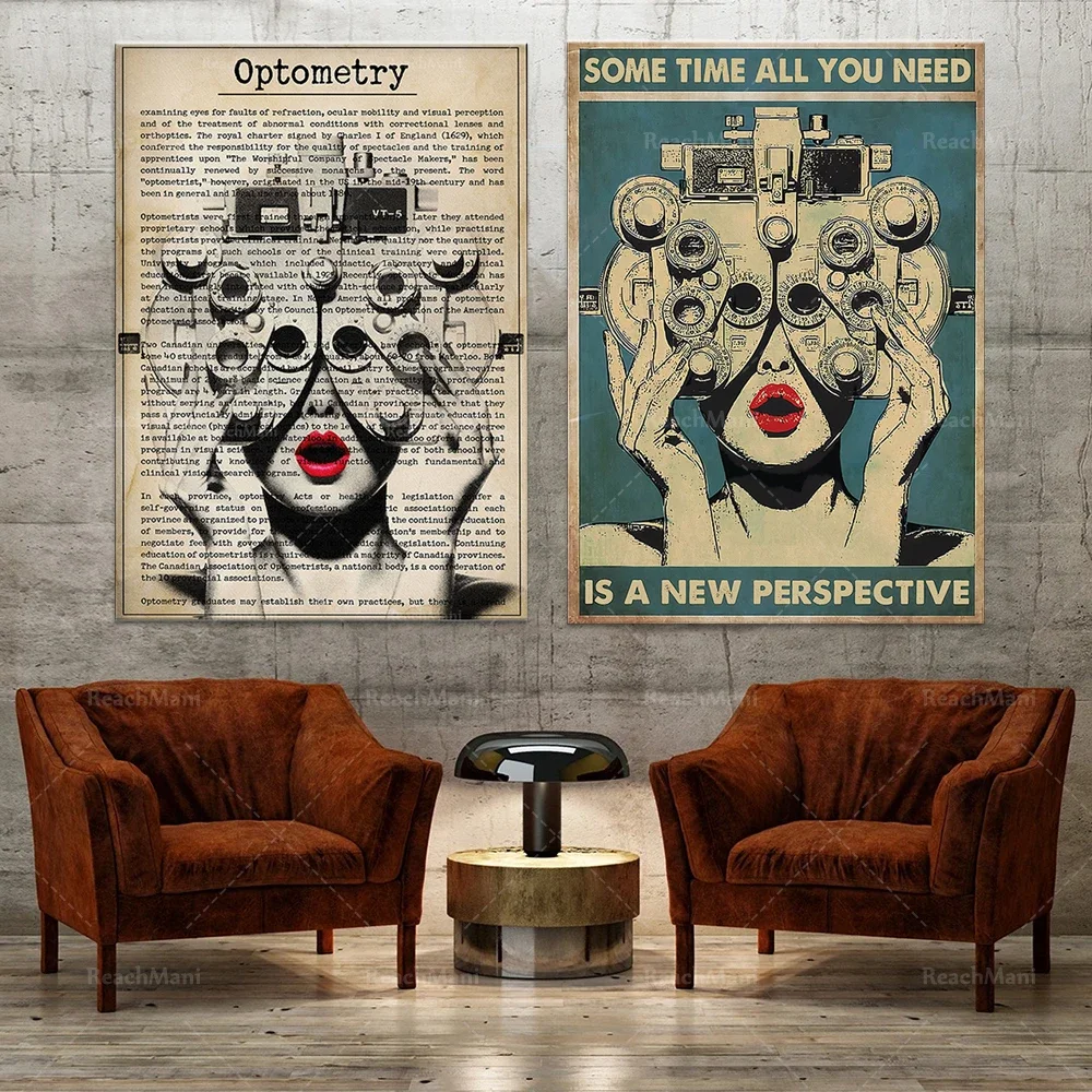 For a while you only need a new perspective poster, optometry poster printing, the best gift home decoration poster ever