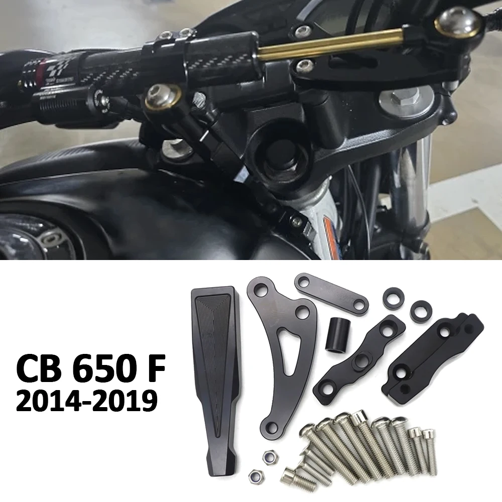 Para Honda CB650 F CB 650F CB 650 F accesorios de motocicleta CB650F 2014-2019 Kit de soporte de montaje de amortiguador de dirección estabilizador