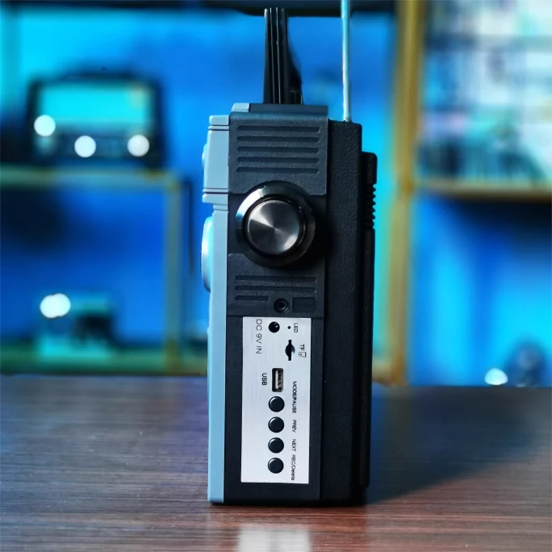 new Rechargeable retro tape recorder cassette player radio FM AM shortwave Bluetooth speaker card AA battery*5