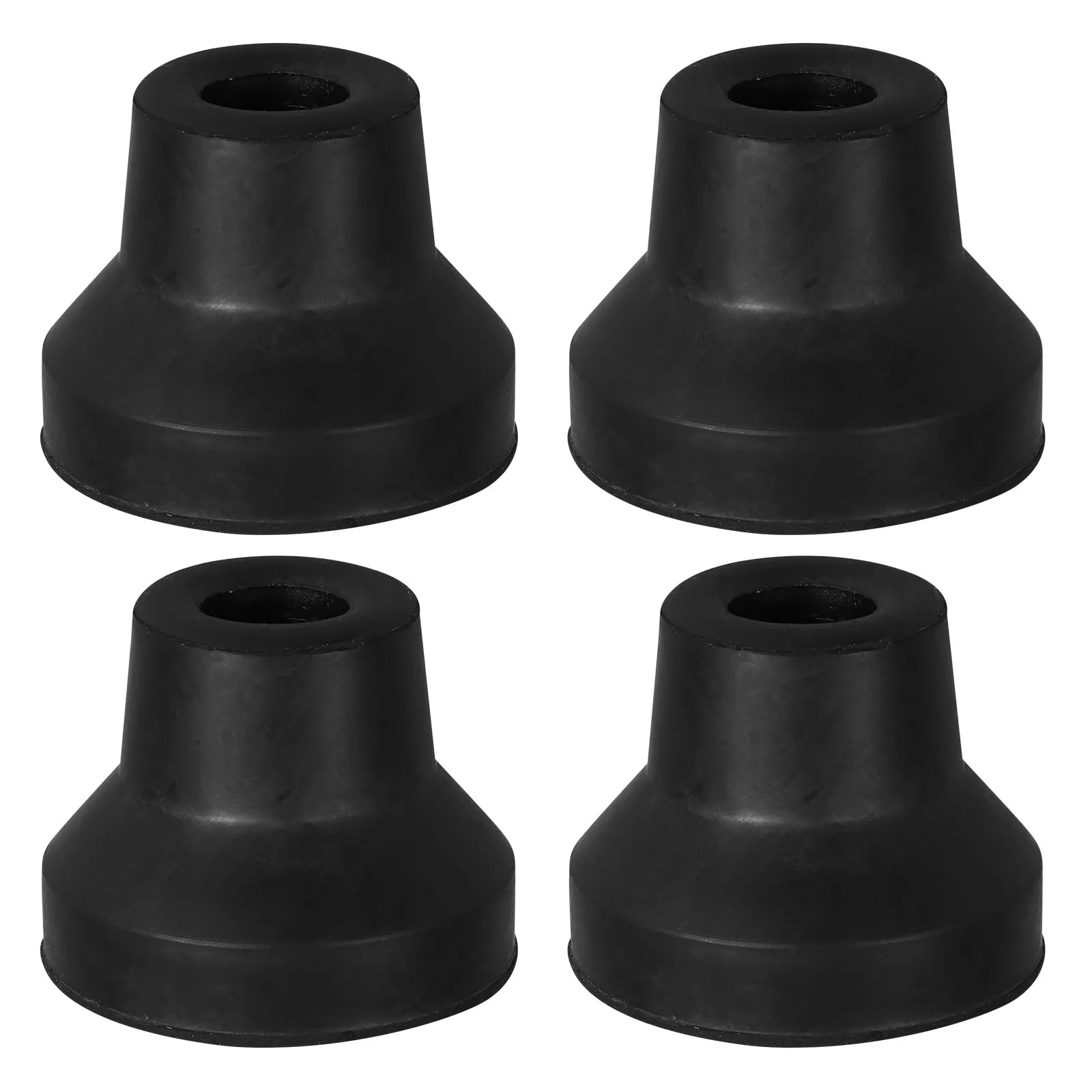 

4 Pcs Four-legged Walking Stick Accessories Rubber Crutch Tip Replacement Extra Stability Non-slip Furniture Leg
