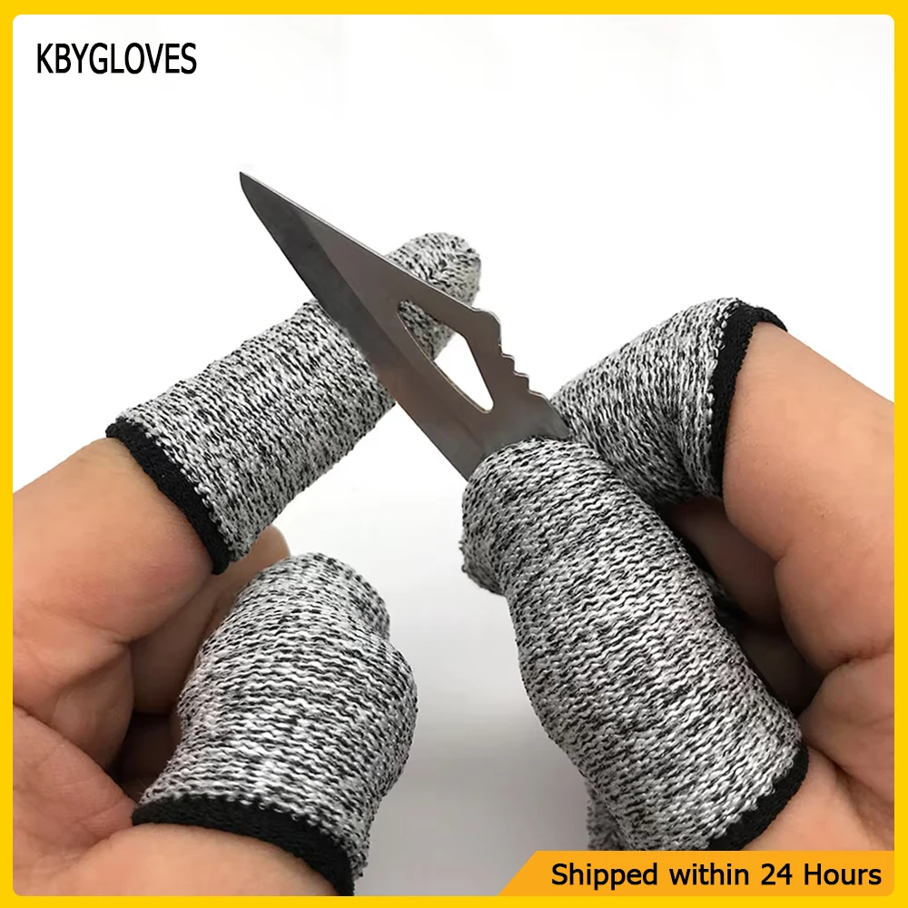 

20/10PCS Level 5 Anti-Cut Finger Cover High-Strength Safety Flexible Anti Cut Fingertip Gloves Kitchen Tool Reusable and Durable