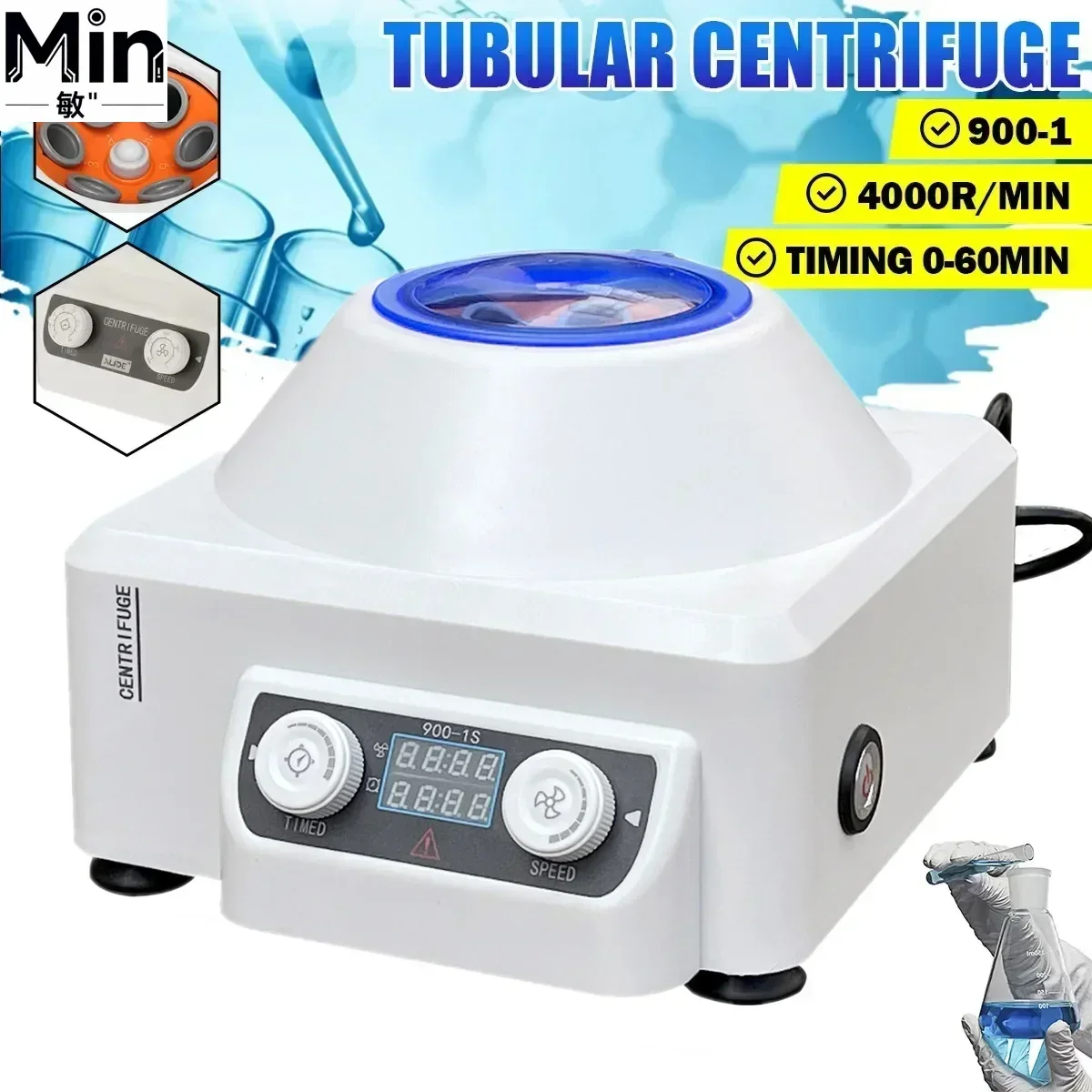 Low Speed 4000rpm 6*10ml Laboratory Centrifuge for Plasma Serum PRF Separation