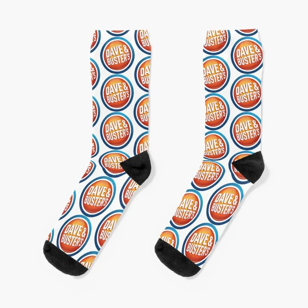 

Dave & Buster's Logo Socks kids happy Antiskid soccer Ladies Socks Men's