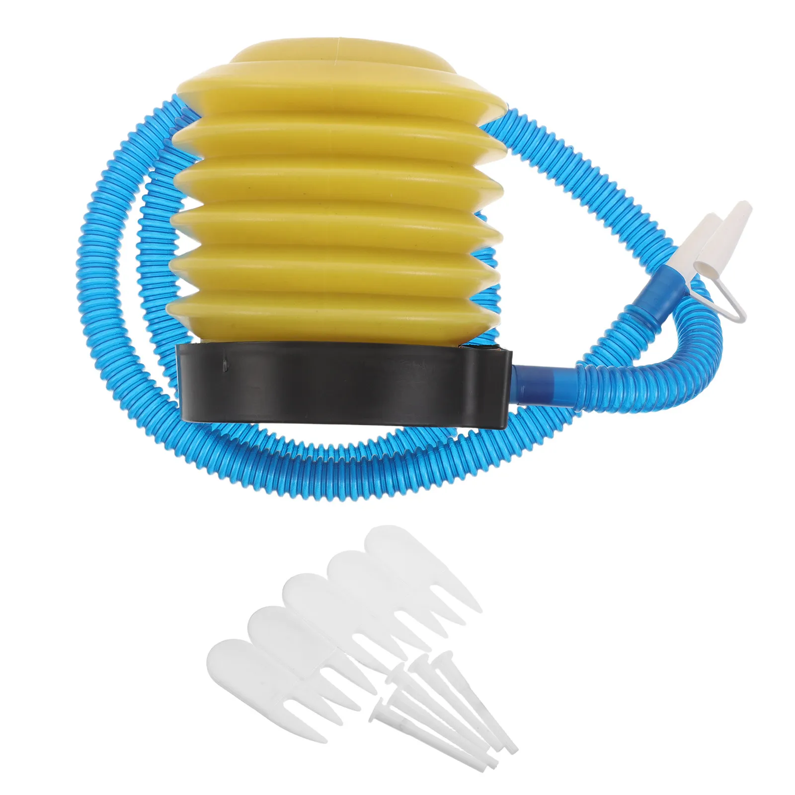 1 Set Yoga Ball Pump Yoga Ball Inflatable Set Balloon Inflator Pump Manual Hand Foot Press Inflator Plastic Bellow Pump for Ball