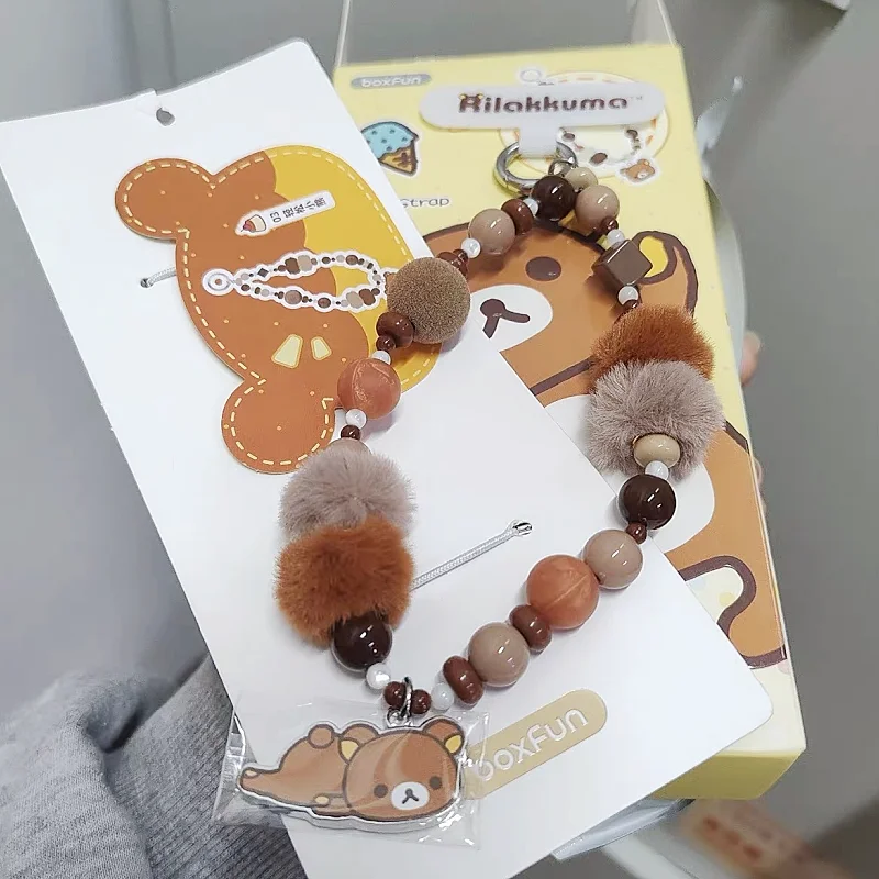 

In Stock Genuine Rilakkuma Gulugulu Series Phone Strap Blind Box Rilakkuma Kiiroitori Korilakkuma Phone Bead Chain Pendant Gift