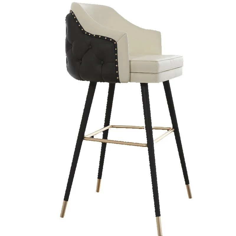 

vb2026 Light Luxury Customized Velvet Bar Stool - Modern High Bar Chair Furniture for KTV/Restaurant (Color/Material Optional)*
