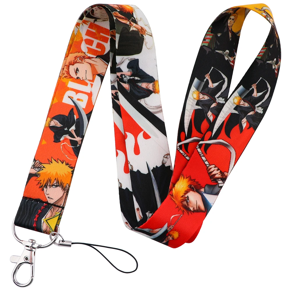 Wholesale Anime Lanyard For Keys Chain ID Credit Card Cover Pass Mobile Phone Charm Neck Straps Badge Holder Keys Accessories