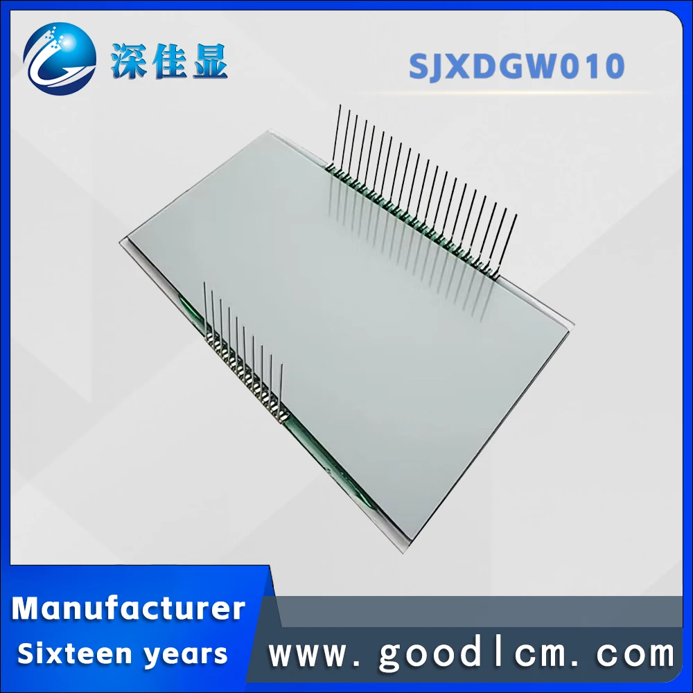 Segmento personalizzato GW010 display lcd prezzo economico HTN positivo display a segmenti 4.5v schermo lcd 7 display lcd a segmenti monocromatici