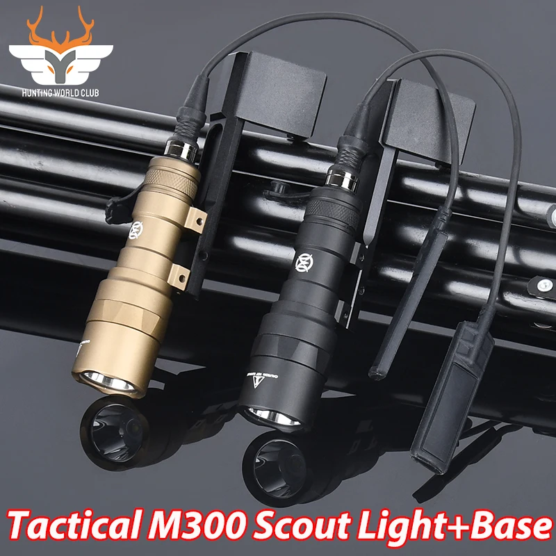 

WADSN Tactical Offset Adaptive Light Mount Surefir M300 M600 Flashlight Side Base Scout Light Mounts Hunting 20MM Picatinny Rail