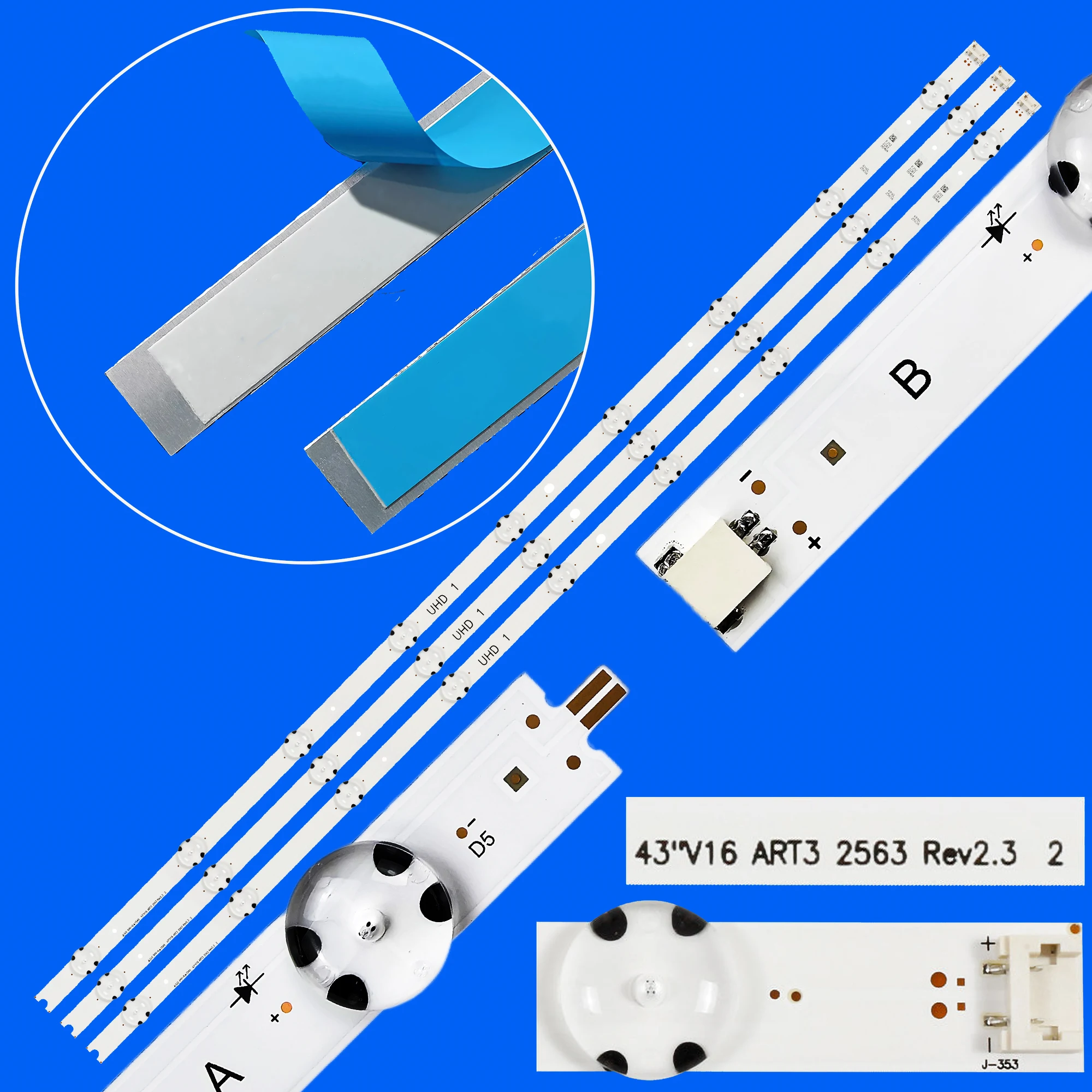 

LED Backlight Strip For 43LH604V 43UH650V 43UH651V 43UH656V 43UH661V 43UH652V 43UH668V 43UH671V 43UH676V 43UH6500 43UH6507