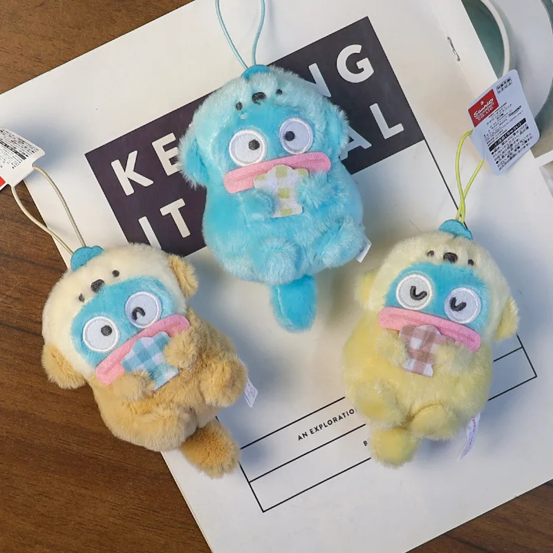 Sanrio eau paresse Hangyodon mignon peluche Pp coton remplissage porte-clés décorer hommes et femmes sacs à dos poupée pendentif cadeau