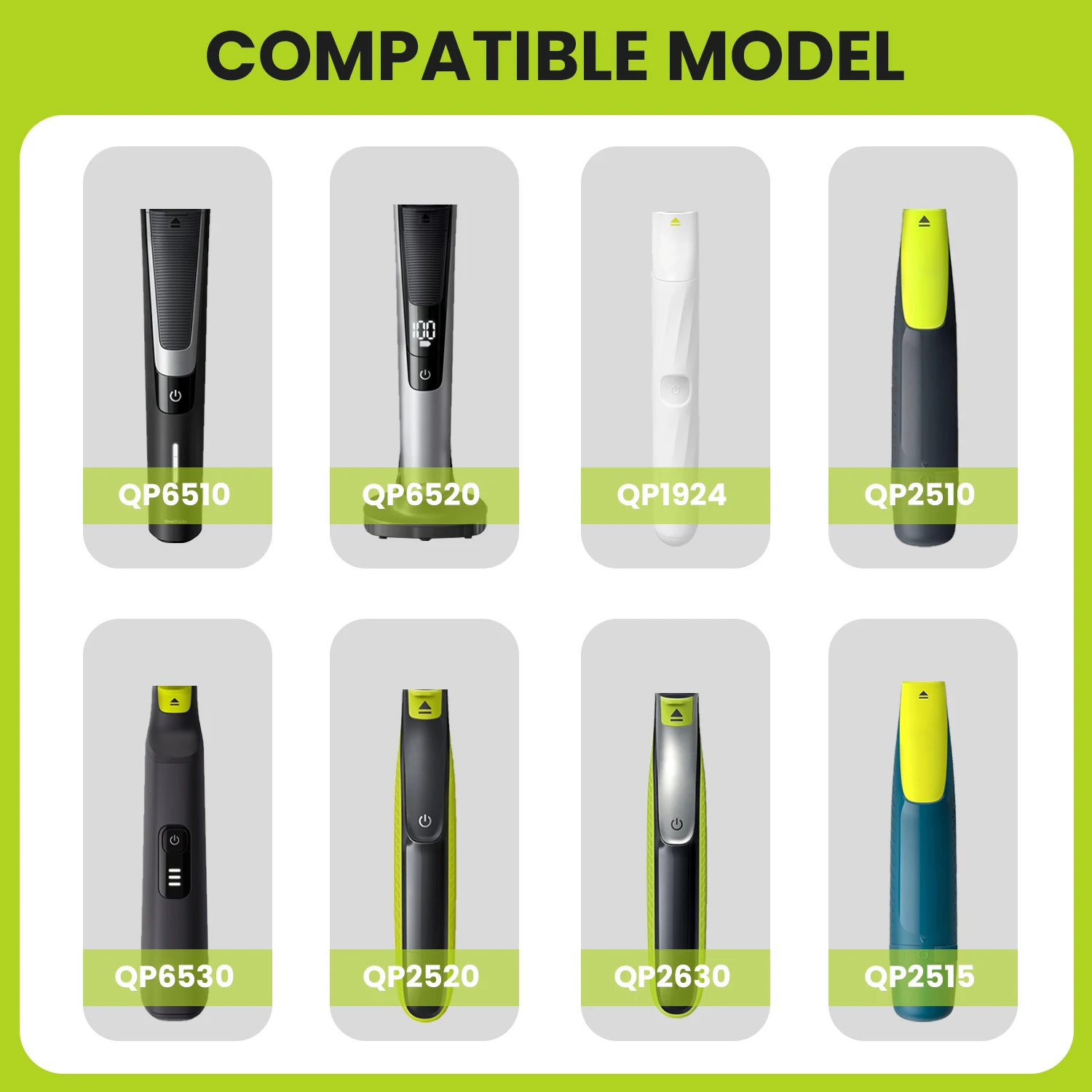 Жесткий чехол LISI, совместимый с электробритвами Philips Norelco One Blade QP2520 QP2630 QP2724 QP2834 QP4631 QP6510 QP6520 QP6530