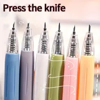 6-piece set of extendable handmade knives, pens, carving paper knives