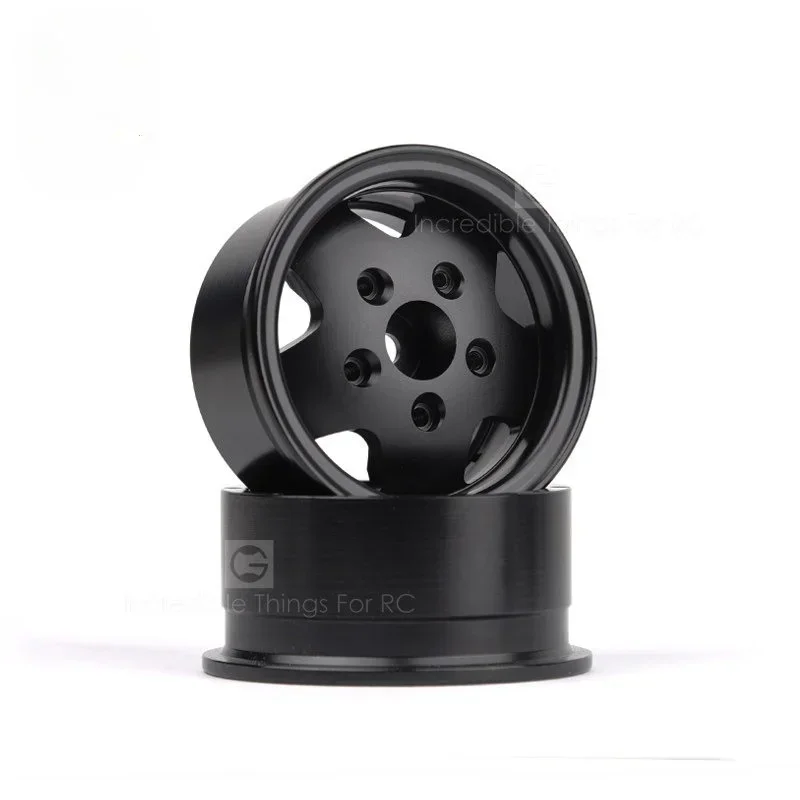 2pcs 1.9-inch Metal Wheel G09 1/10 Retro Mountain Bike Classic Analog For 1/10 Rc Railcar Trxs Trx4 Scx10