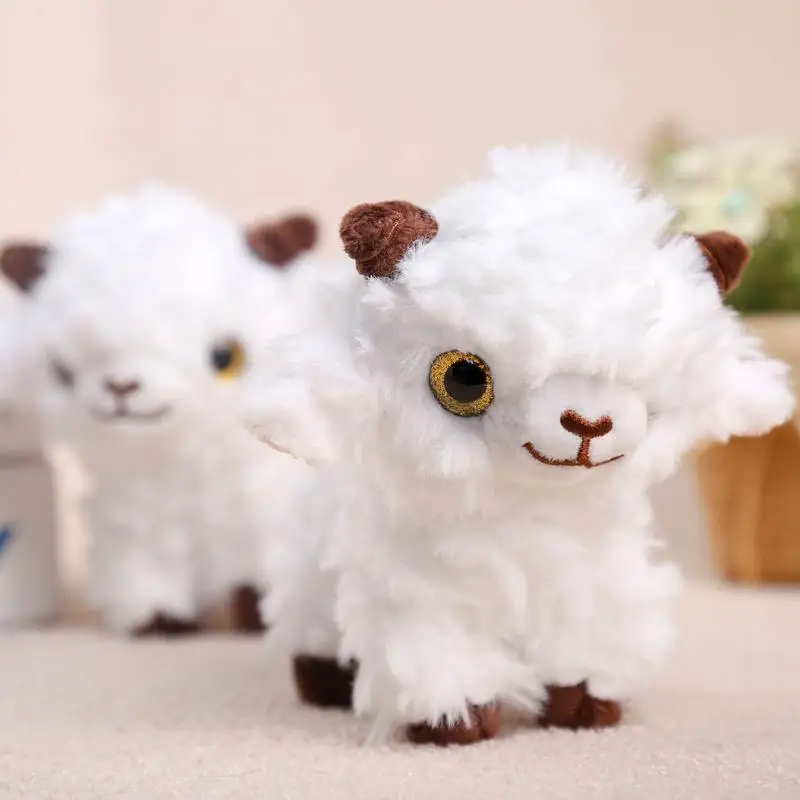 Cute Fluffy Plush Sheep Pendant Soft Touch Perfect For Bag Decoration Kids Birthday Gifts