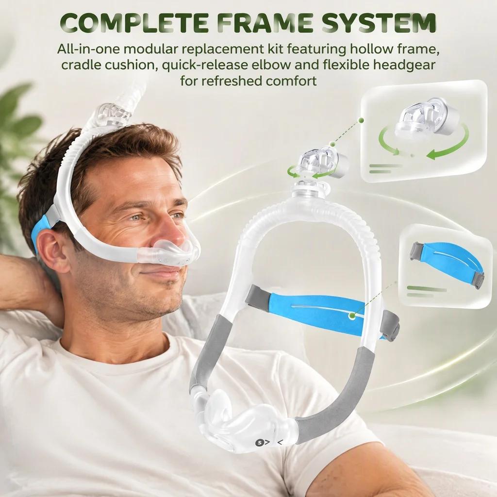 Replacement for AirFit N30i Frame System Sets, Nasal Cradle Cushion & Elbow Frame with Headgear, AirFit N30i supplies