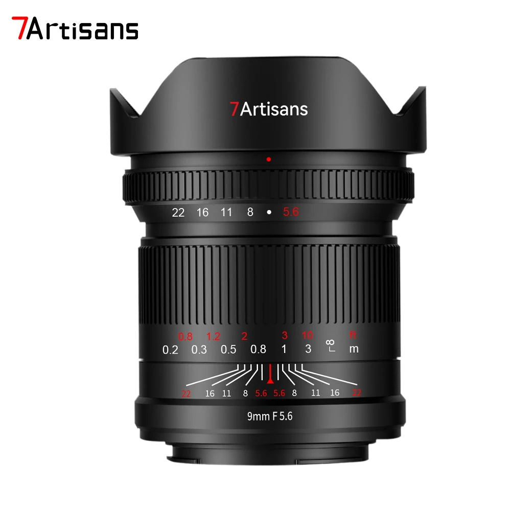 

7Artisans 9mm F5.6 Full Frame Ultra Wide Angle Prime Lens For Sony E Mount Canon Nikon Leica Sigma Lumix Mirrorless Camera