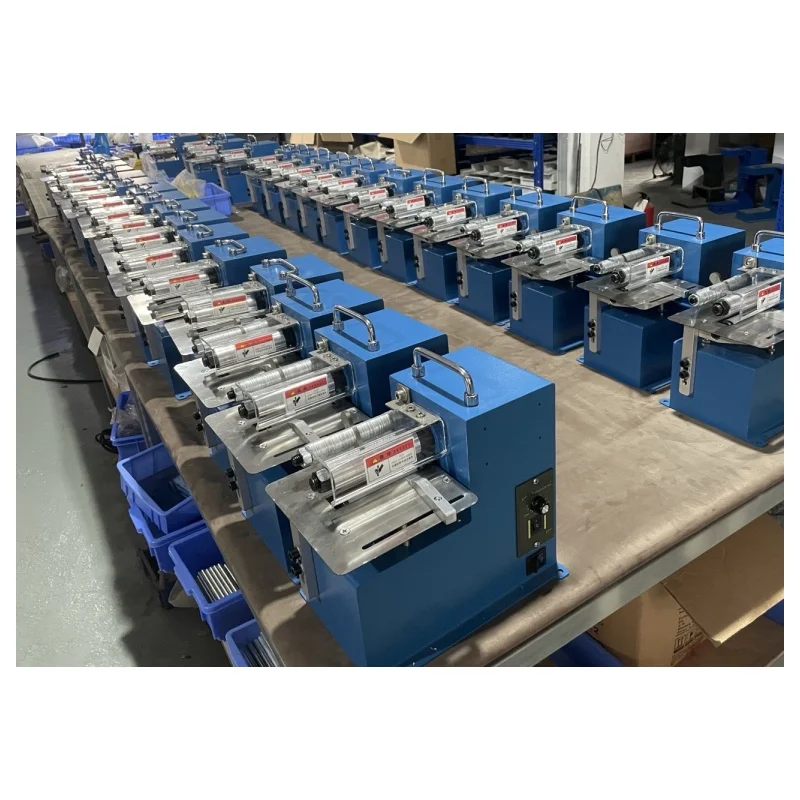 Double Head Automatic Slitting Machine Width 0-12cm Straight Cutting Machine for Shoes Bag 40W Leather Strap Cutting Machine