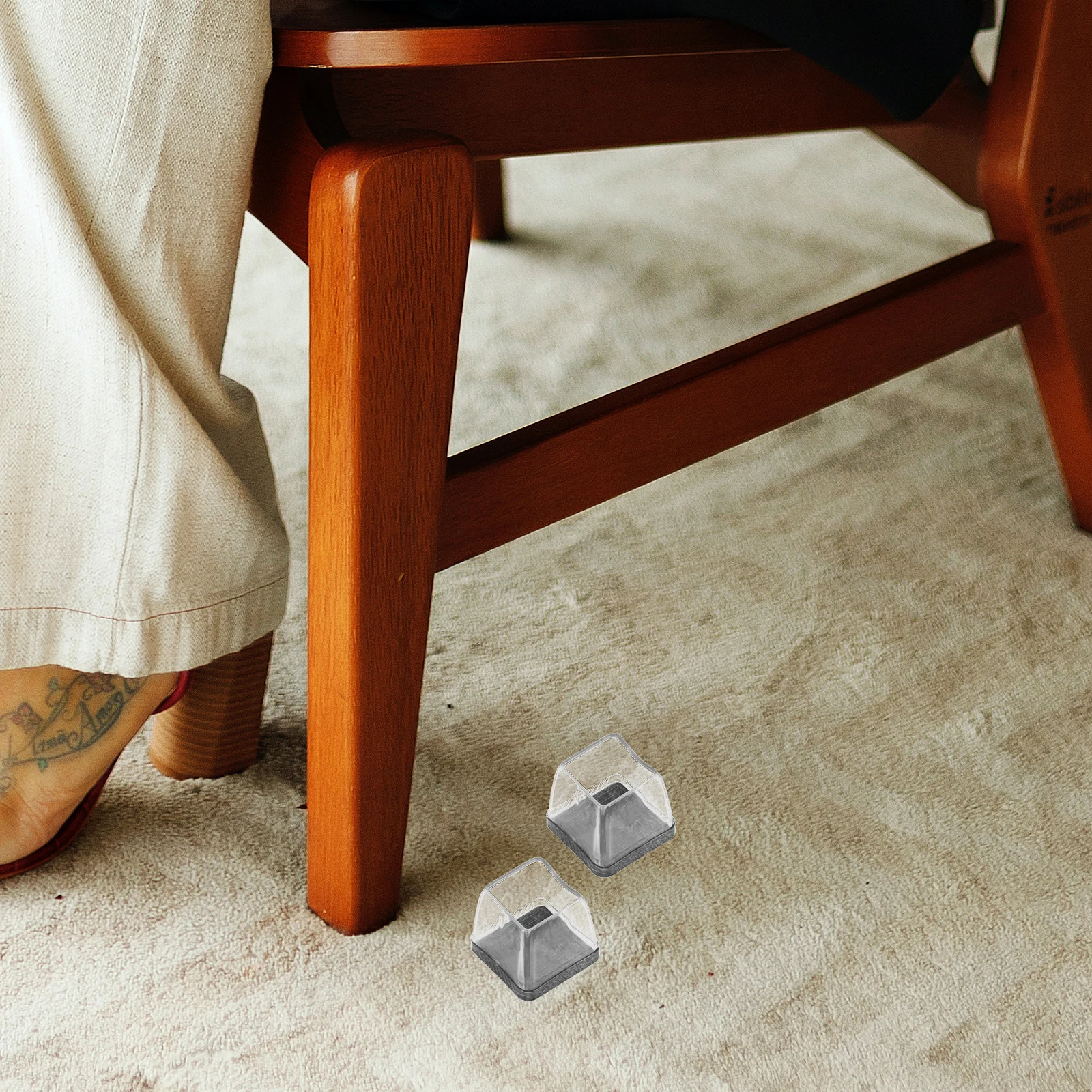 

4 Pcs Pads Chair Leg Covers Anti slip Table Caps 28 35mm Silicone Silicone Feet For Furniture Furniture Accessory Floor