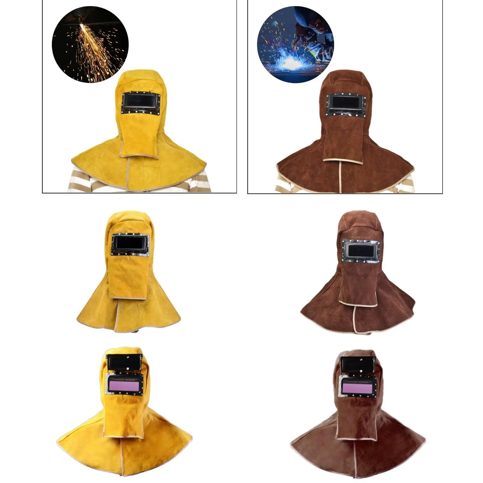 

Welding Face Cover with Lens for Welding Workers Easy to Put on and Take Off