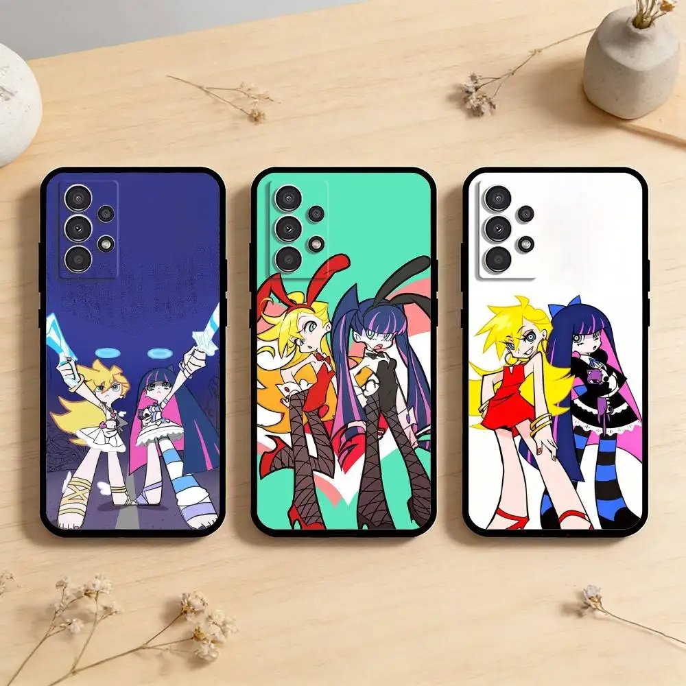 AAA Lovely P-Panty and S-Stocking  Phone Case For Samsung Galaxy A73,A72,A71,A70,A53,A52,A51,Others Soft Black Cover
