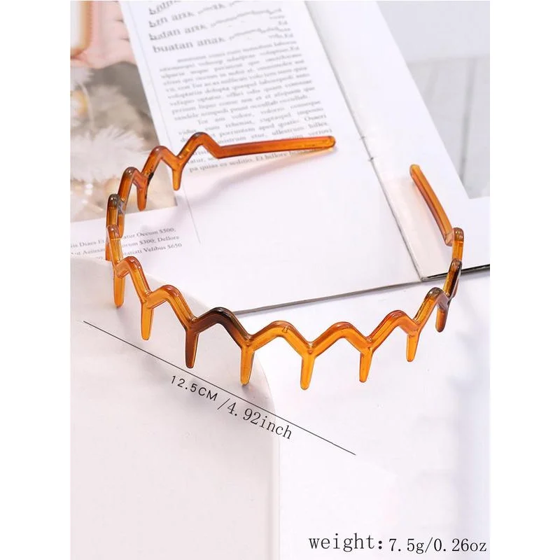 V-shaped Hair Band, Casual Random Color Wave Face Wash Headband for Women, Fall Clean Girl Summer Jewelry Accessories for Daily