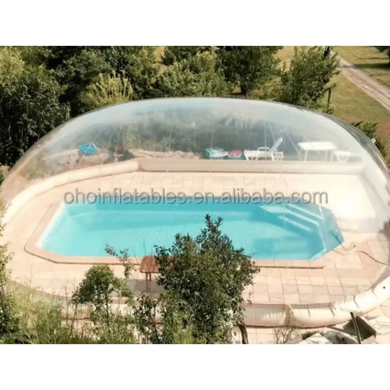 

Hot Inflatable Swimming Pool Cover Clear Waterproof Transparent Inflatable Pool Cover Dome PVC Blow up Bubble for Indoor Outdoor