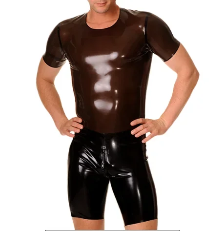 

100% latex Rubber Gummi Coffee Black Men’s tights, sports, daily, handsome, party, comfortable, hand tailored xs -- XXL 0.4 mm