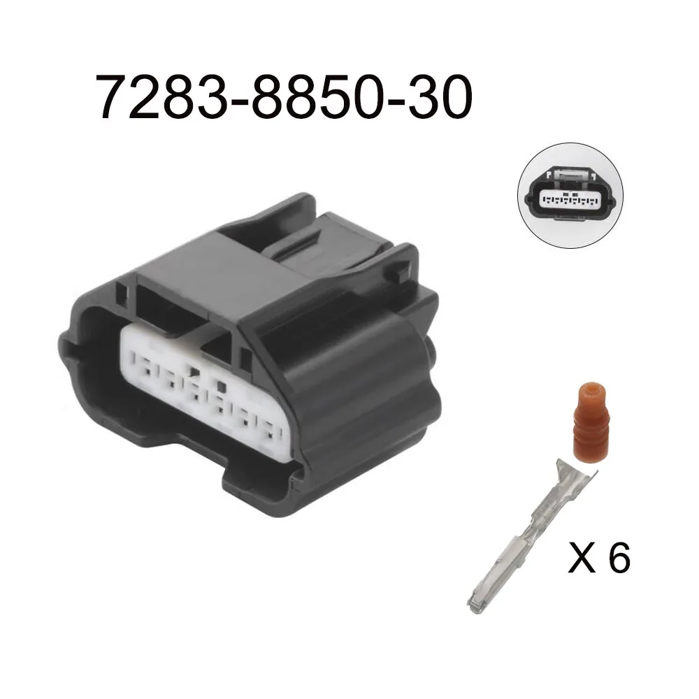 Imagem -06 - Conector de Cabo Automático Impermeável Pinos Plugue Automotivo Soquete Masculino Familiar Dtm066s 100set