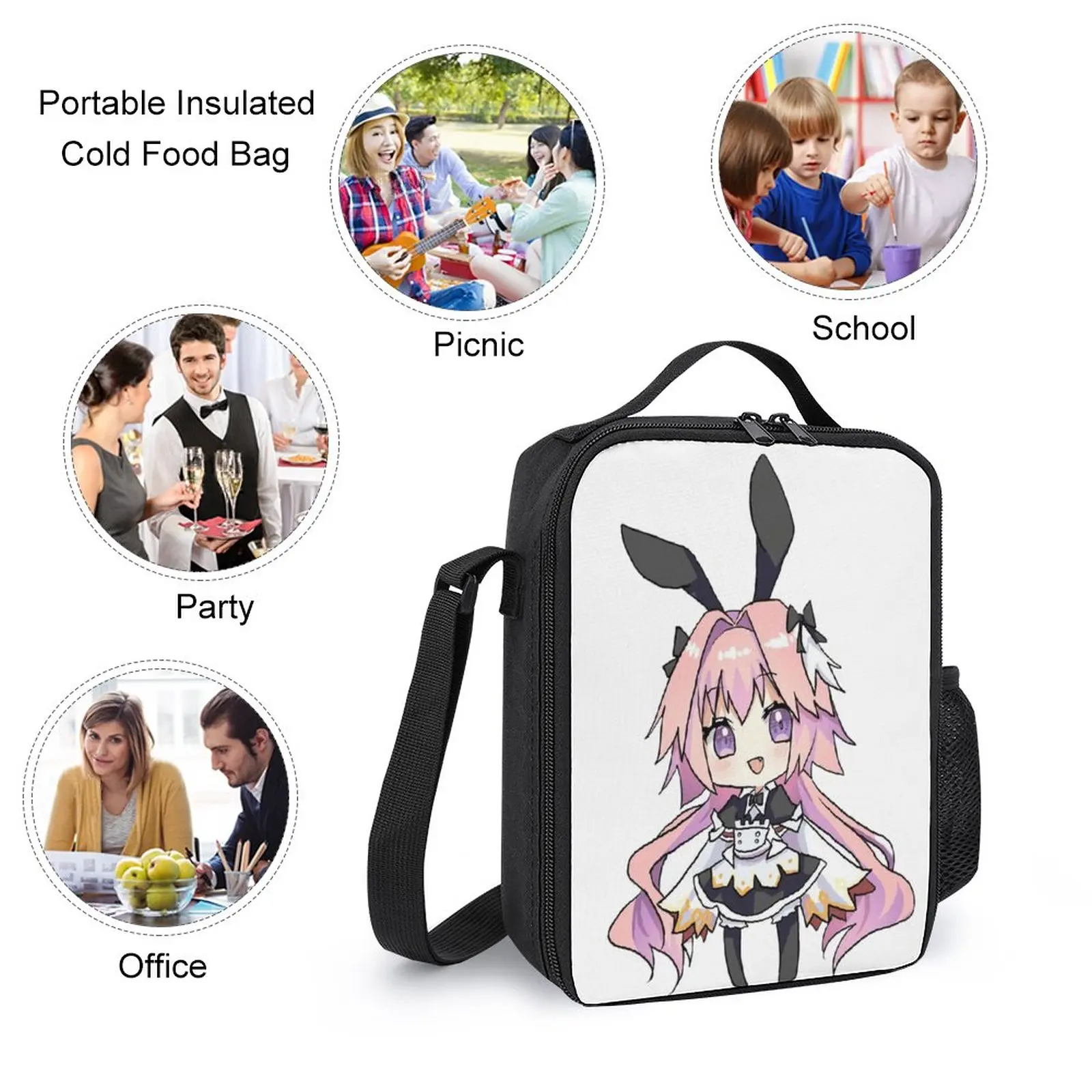 Astolfo mochila lancheira, clássico confortável esportes atividades Tote, Pen Bag, duradoura, 3 em 1 conjunto, 17"