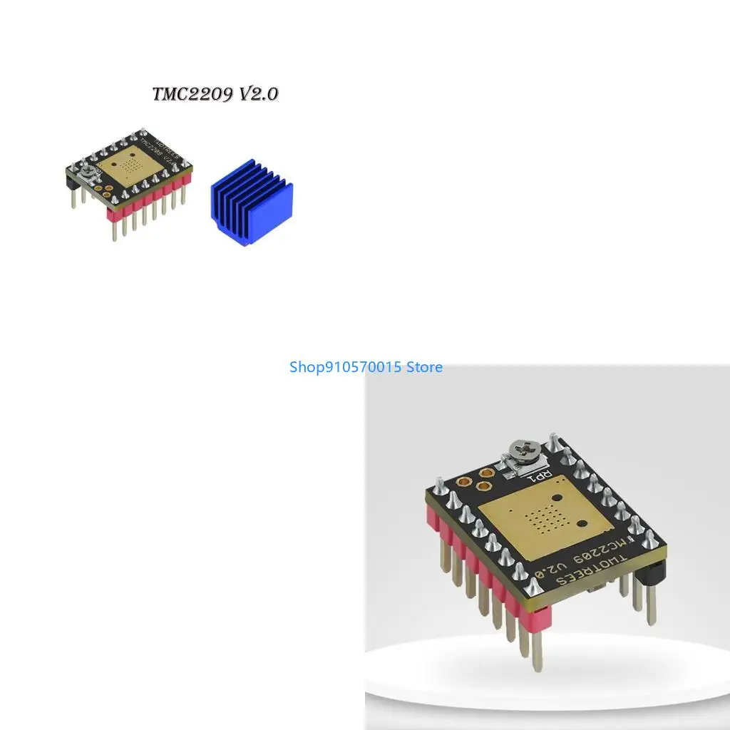 B95C TMC2209 V2.0 Silent Stepper Motor Driver 5.5-28V Microstep 256 +Heatsink