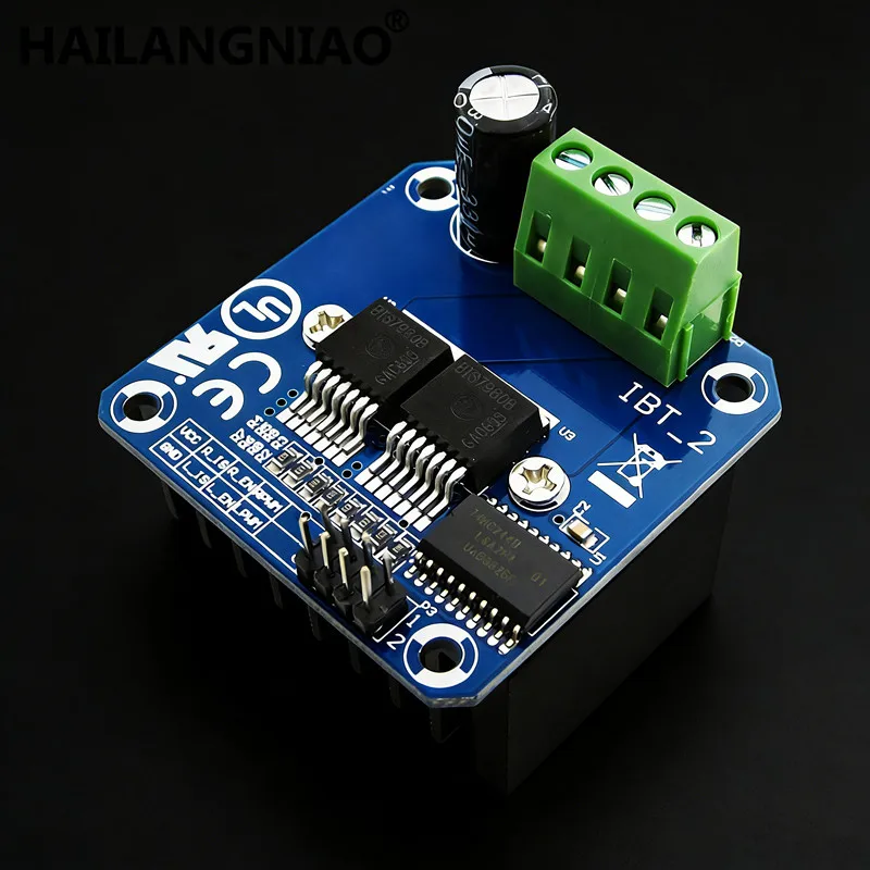 Module de pilote de moteur haute puissance H-Bridge, diagnostic de voiture intelligente bricolage, double BTS7960, 43A, 1PC
