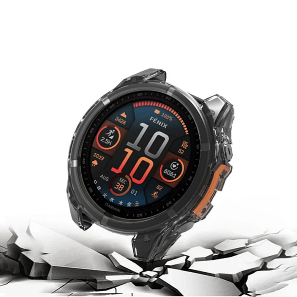 Funda para Garmin Fenix 8 43mm 47mm 51mm AMOLED SOLAR suave TPU Protector de cubierta antiarañazos funda protectora de parachoques Accesorios