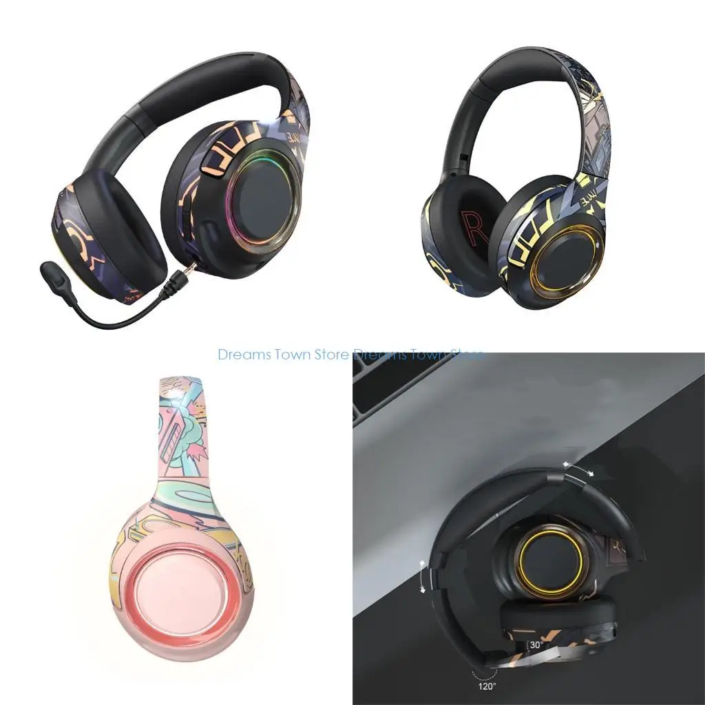 

HX6A Беспроводные игровые гарнитуры для ПК-совместимых с наушниками для леха