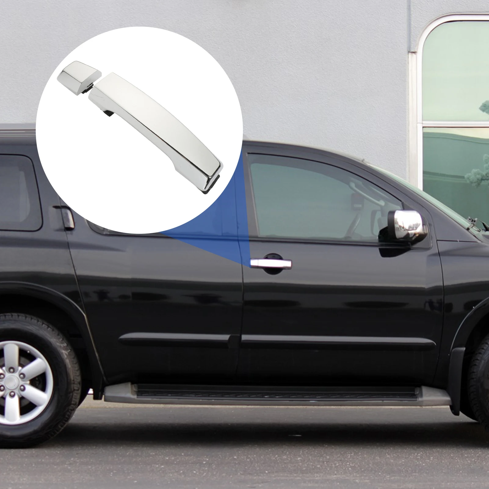 

81572 Передняя правая/левая боковая внешняя ручка двери с отверстием для ключа 80647ZC00A для Nissan Titan 2004-2015 Armada 2007-2010