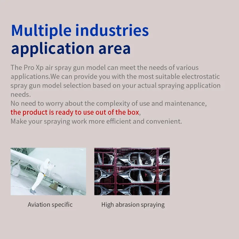 Original LA1T10 automatic electrostatic air spray ProXpAuto 85KV  reciprocating machine oil spraying