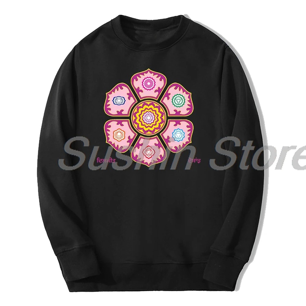 

Diljit Dosanjh Chakra Sweatshirt 2024 Dil-Luminati Tour Crewneck Long Sleeve Streetwear Women Men Fashion Clothes