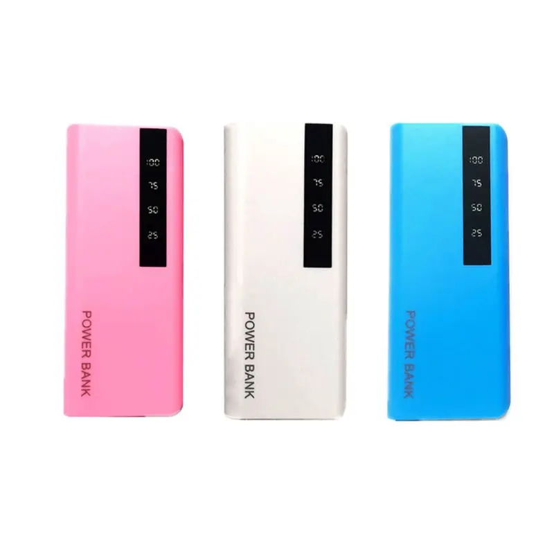 5x18650 Power Bank Pojemnik na baterie Podwójna ładowarka USB do telefonu komórkowego DIY do obudowy Uchwyt do ładowania z cyfrowym wyświetlaczem