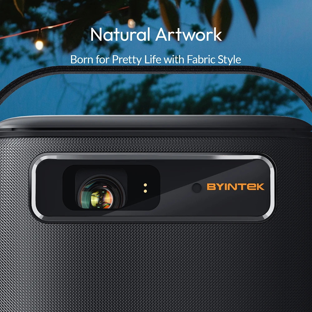 ZXY BYINTEK تصميم براءة اختراع من القماش جهاز عرض قابل للشحن R20 جهاز عرض الواقع الافتراضي 750 ANSI DLP جهاز عرض صغير بمقبض #4