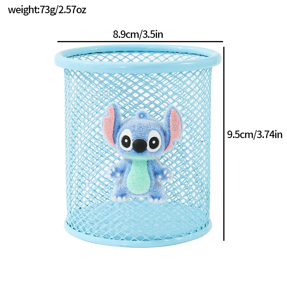 Stich-Bleistifthalter aus Metall, niedlicher Anime-Schreibtisch-Organizer, Mehrzweck-Aufbewahrungsdose für Stifte, Make-up-Pinsel, Büro, Schule