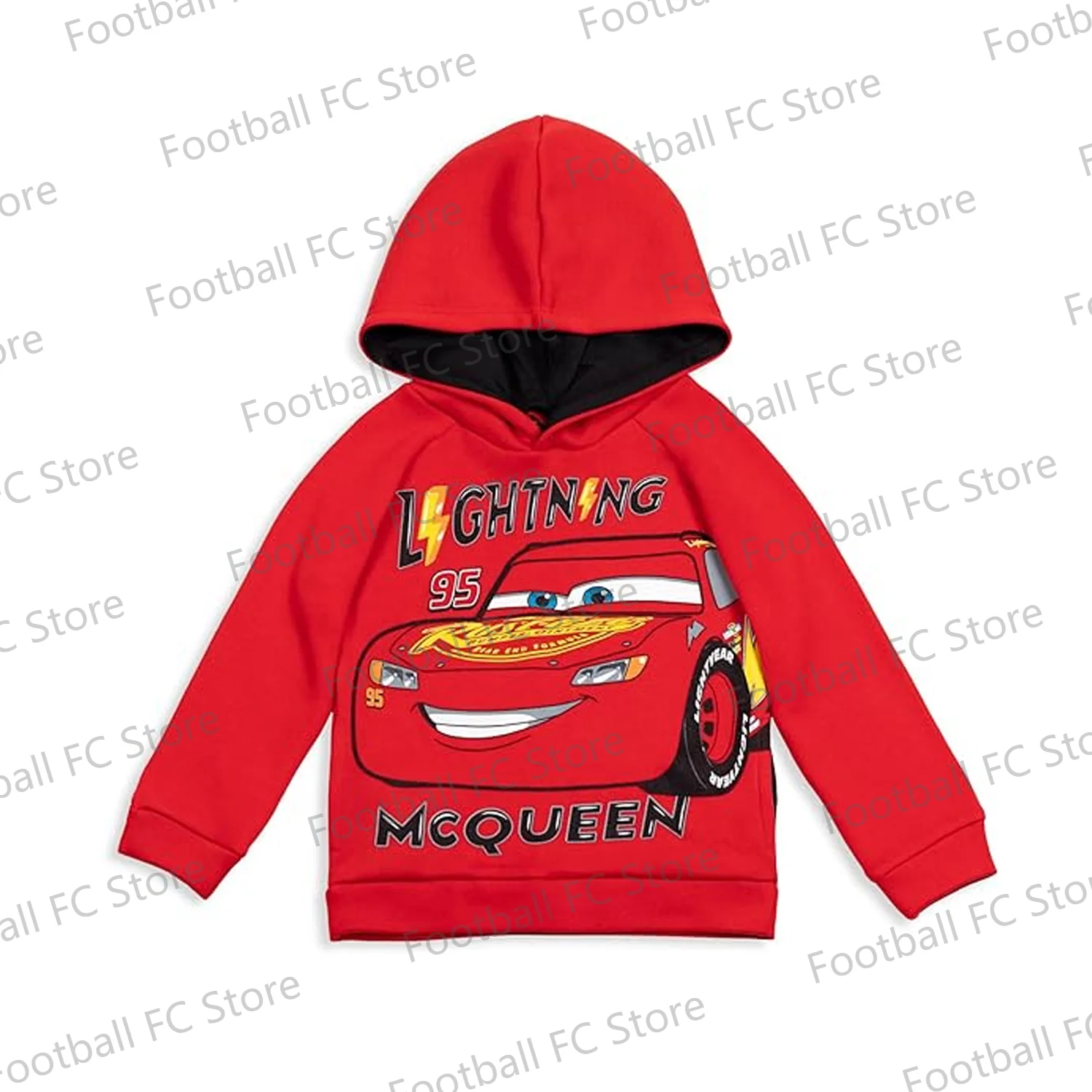 Disney Pixar Cars Fleece Pullover Hoodie, Relâmpago McQueen Mater, criança a criança grande, Novo, 24