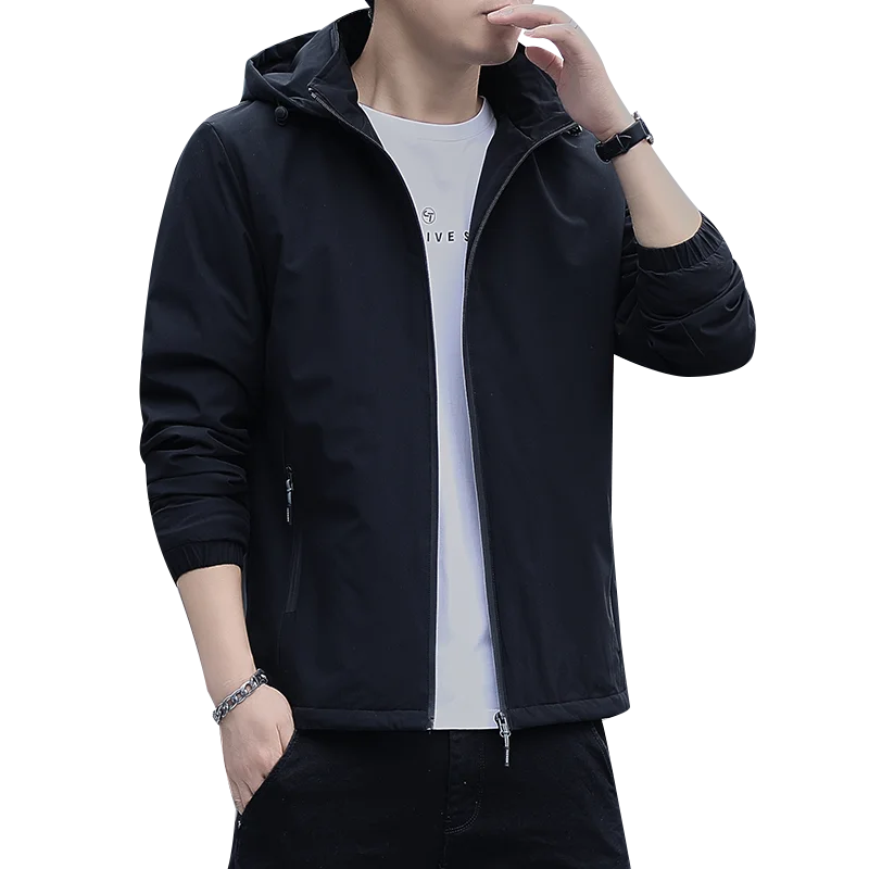 معطف رجالي مبطن من Fce كاجوال فضفاض من Thiened Jaet Winter Faion Urban مقاس كبير وسحاب للإغلاق طويل Sve ort #5