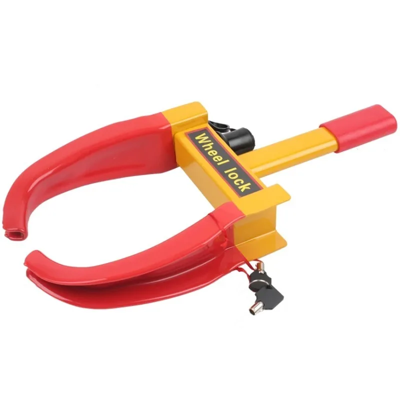 

Universal Safety Yellow Anti-Theft Retractable Heavy Duty Vehicle Wheel Lock